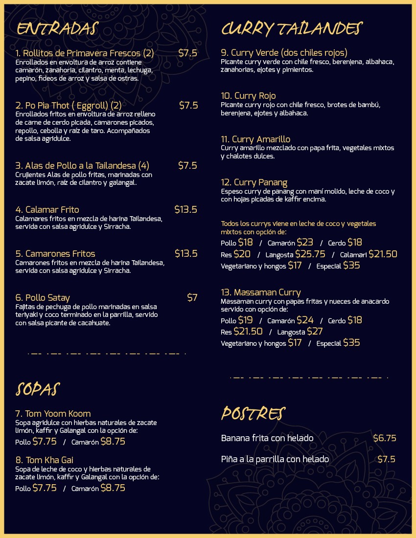 Menu Blue Elephant Thai-8