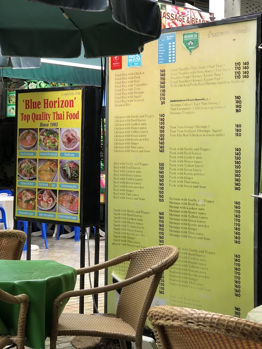 Menu Blue Horizon - Top Quality Thai Food-6