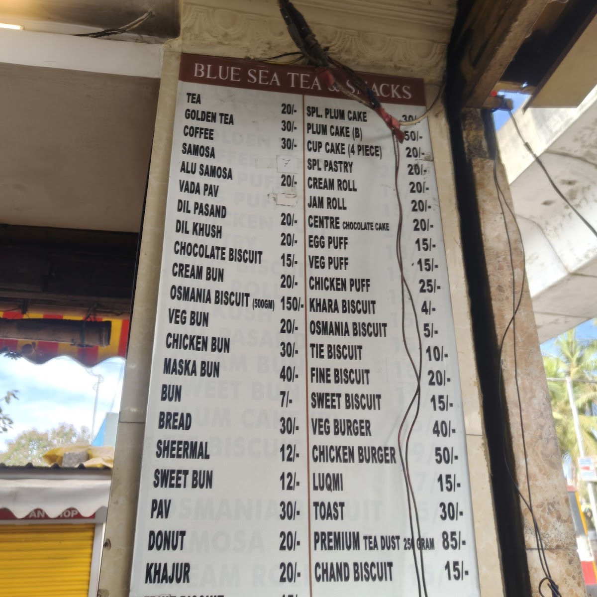 Menu Blue Sea Tea & Snacks-2