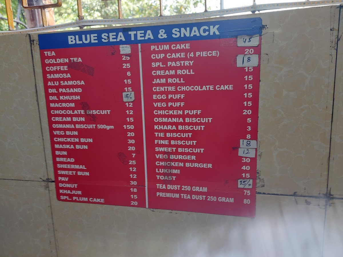 Menu Blue Sea Tea & Snacks-7