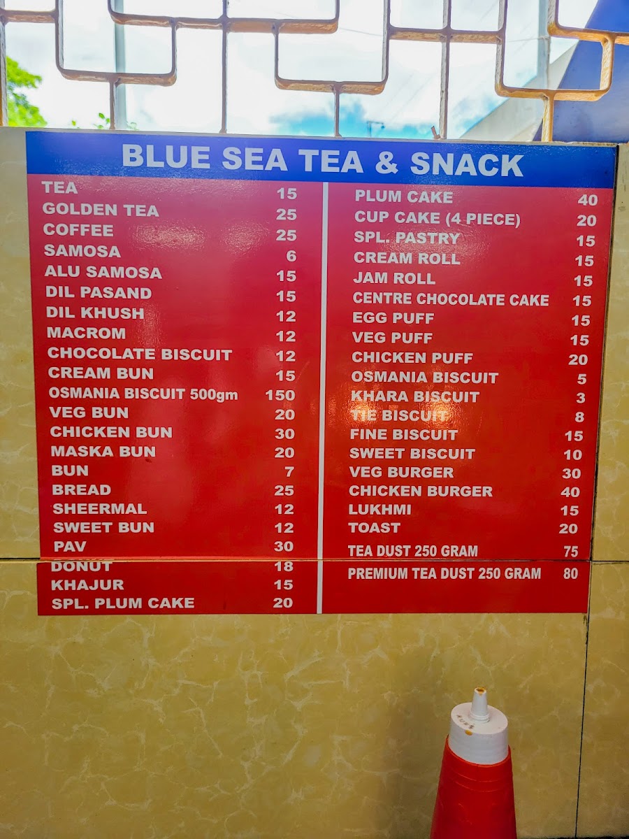 Menu Blue Sea Tea & Snacks-8