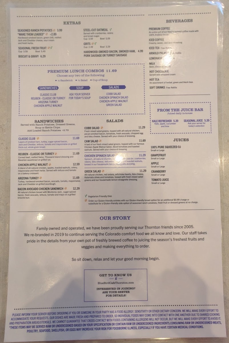 Menu Bluebird Cafe-7