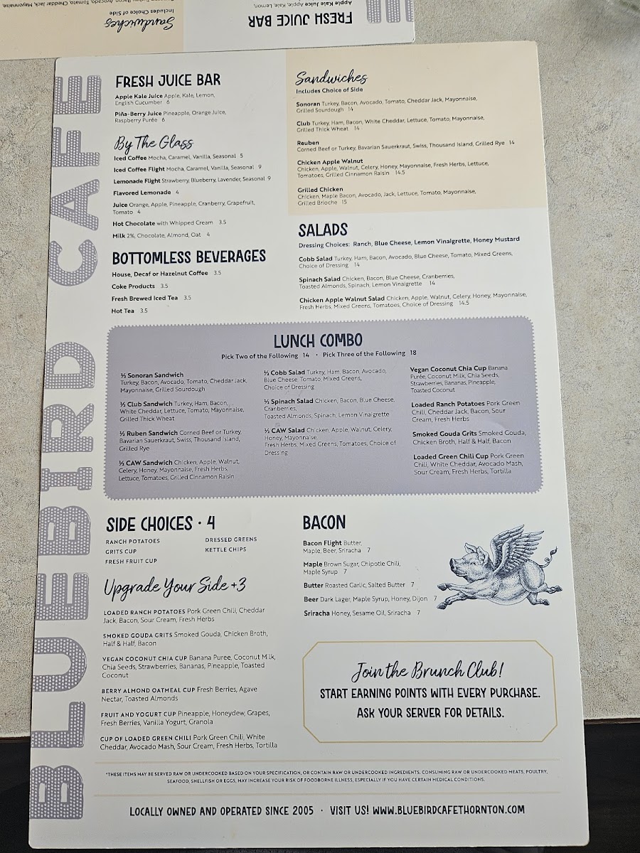 Menu Bluebird Cafe-8