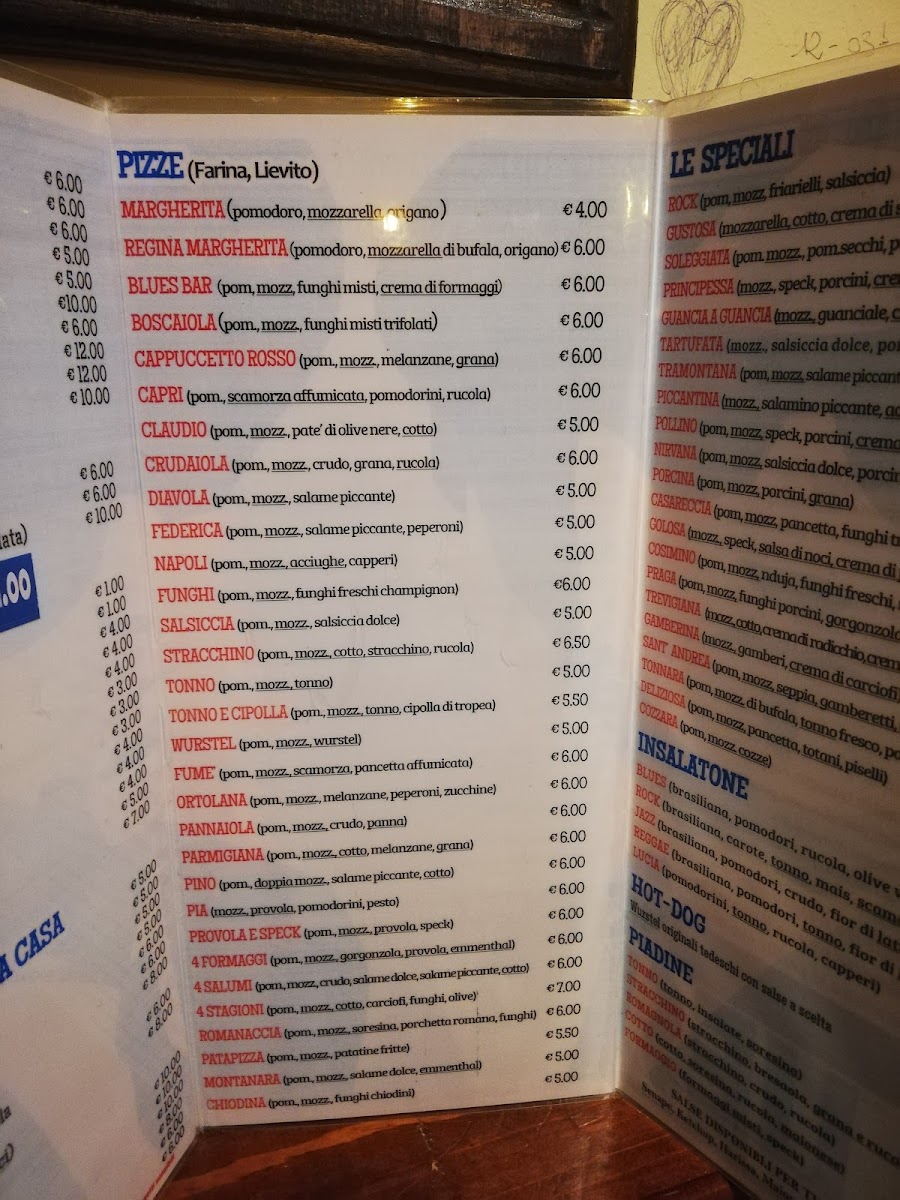 Menu Blues Bar Pub Pizzeria-1