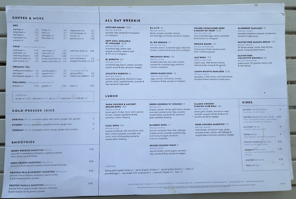 Menu Bluestone Lane Princeton Cafe-1