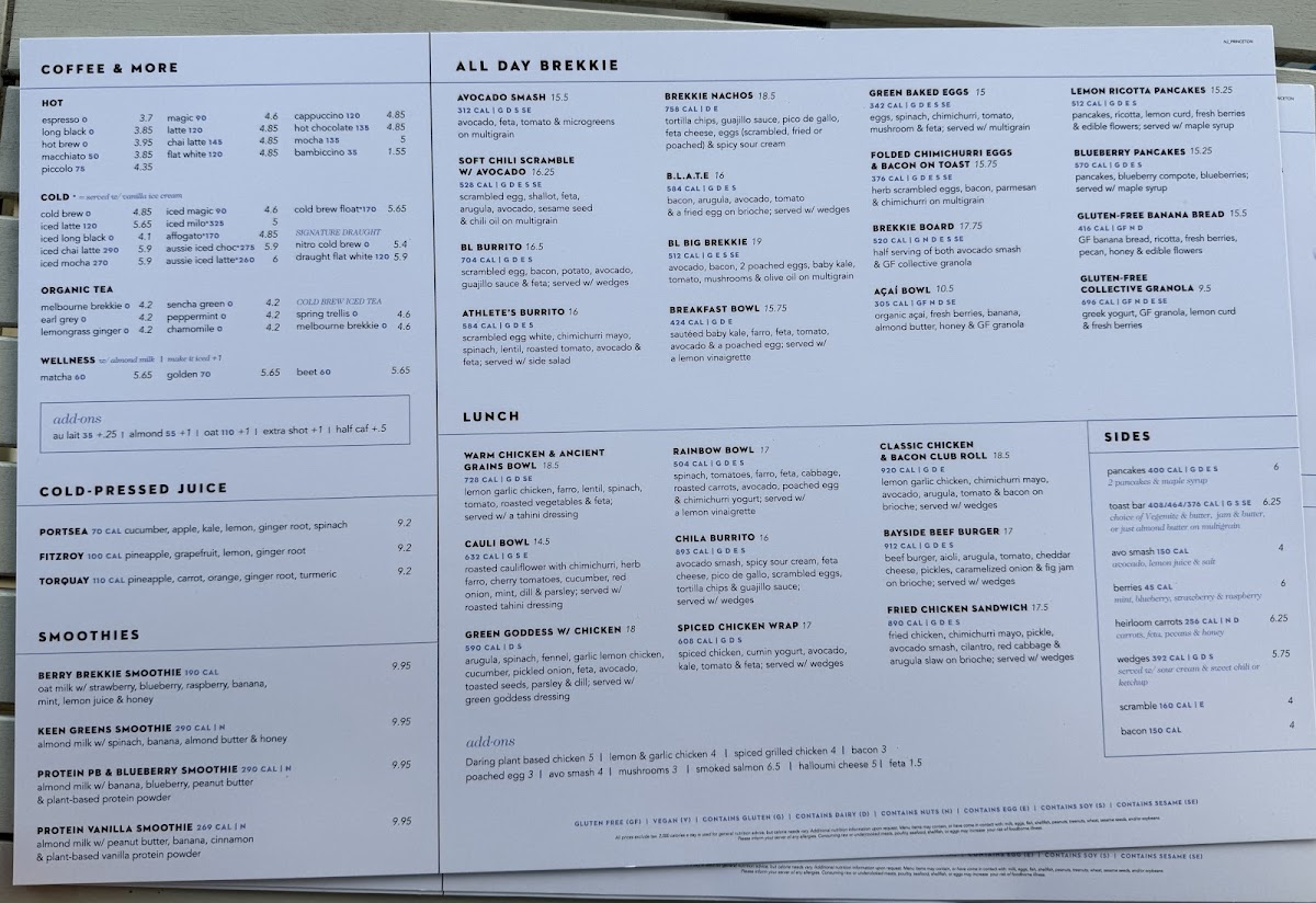 Menu Bluestone Lane Princeton Cafe-2