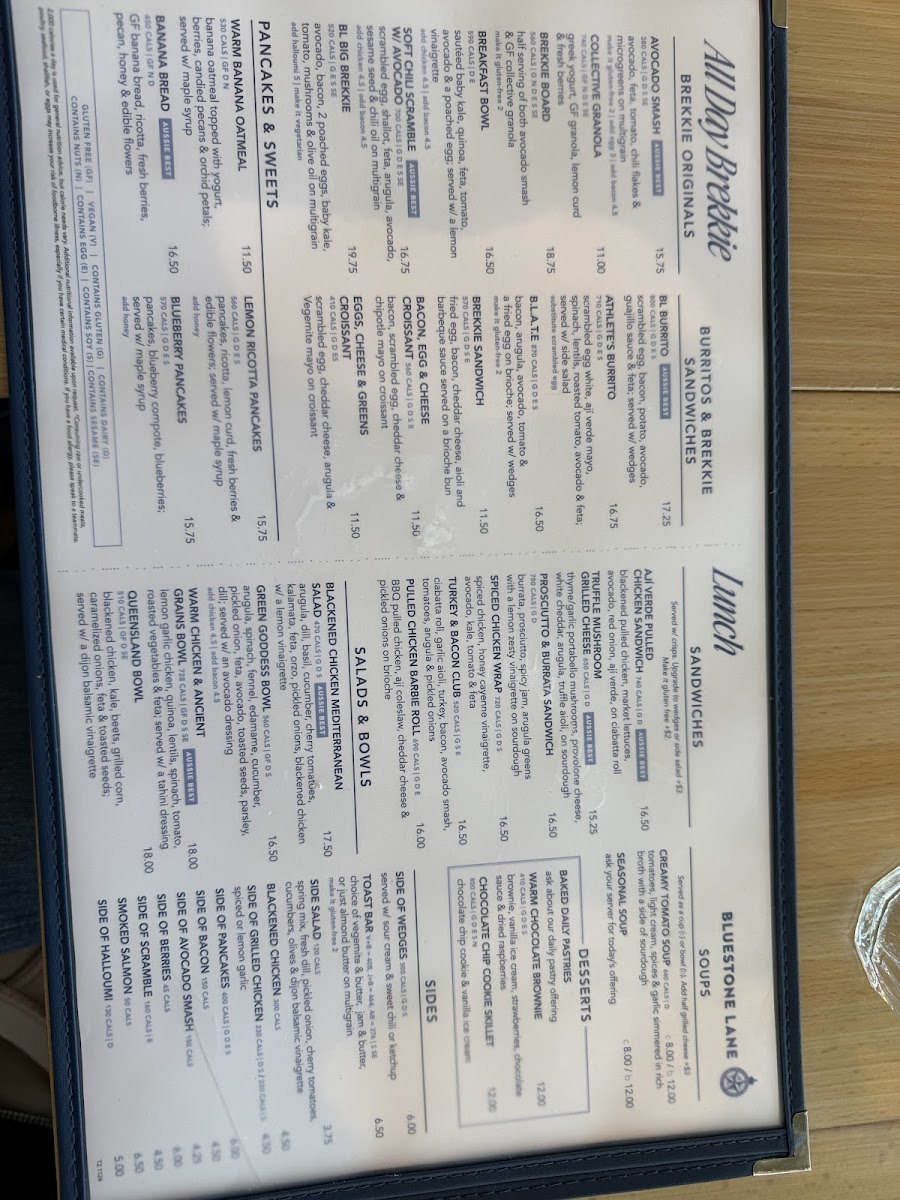 Menu Bluestone Lane Princeton Cafe-9
