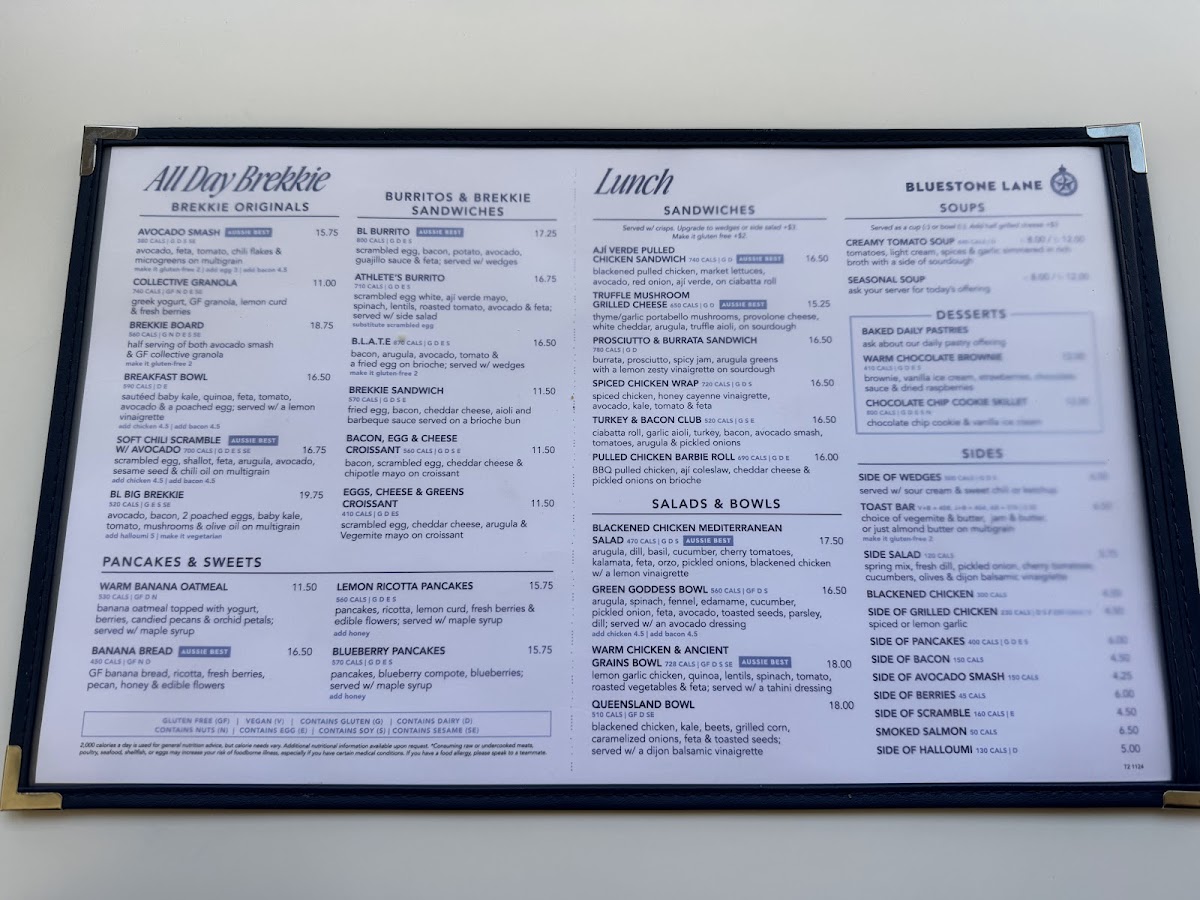 Menu Bluestone Lane Tribeca Café-3