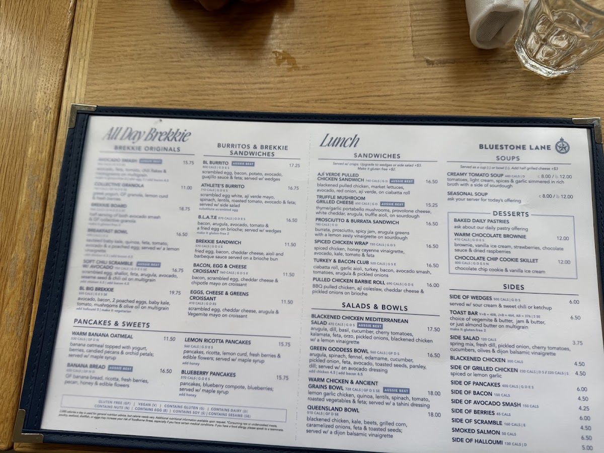 Menu Bluestone Lane Tribeca Café-4