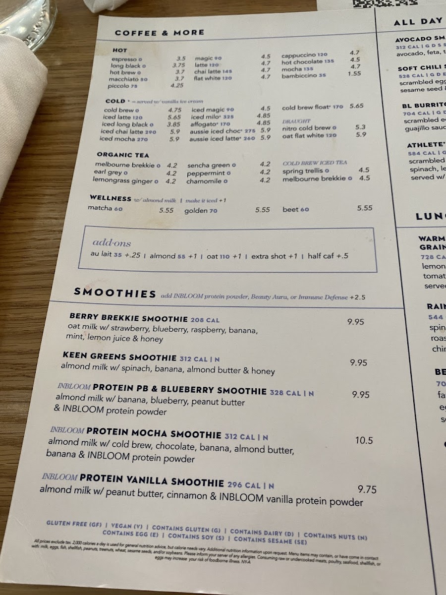 Menu Bluestone Lane Tribeca Café-6