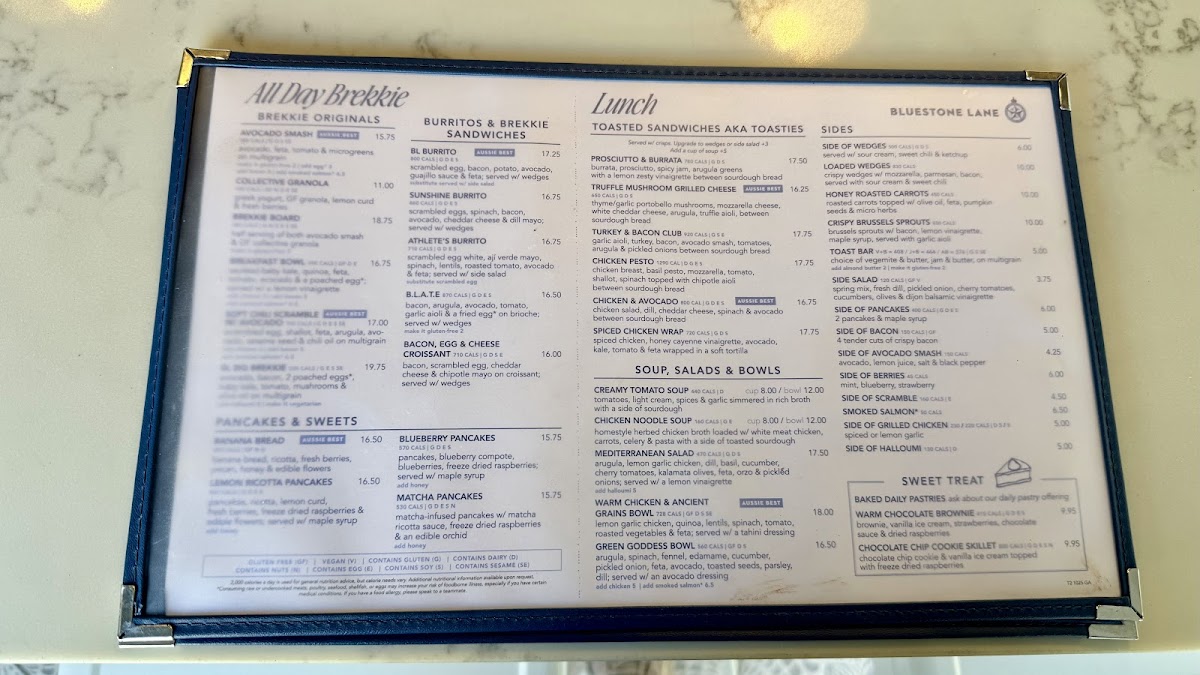 Menu Bluestone Lane West Hollywood Café-1