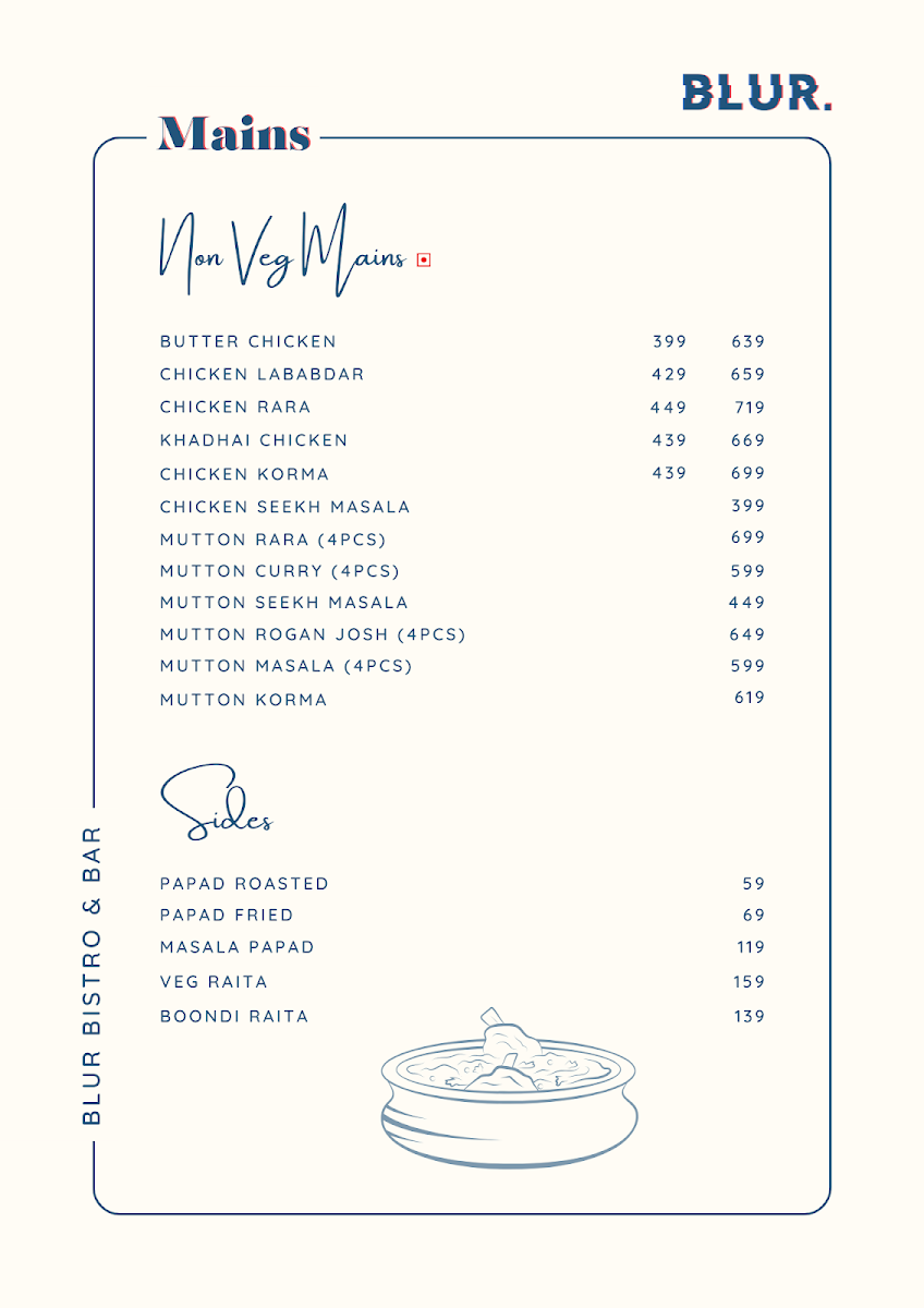 Menu Blur Bistro & Bar-1