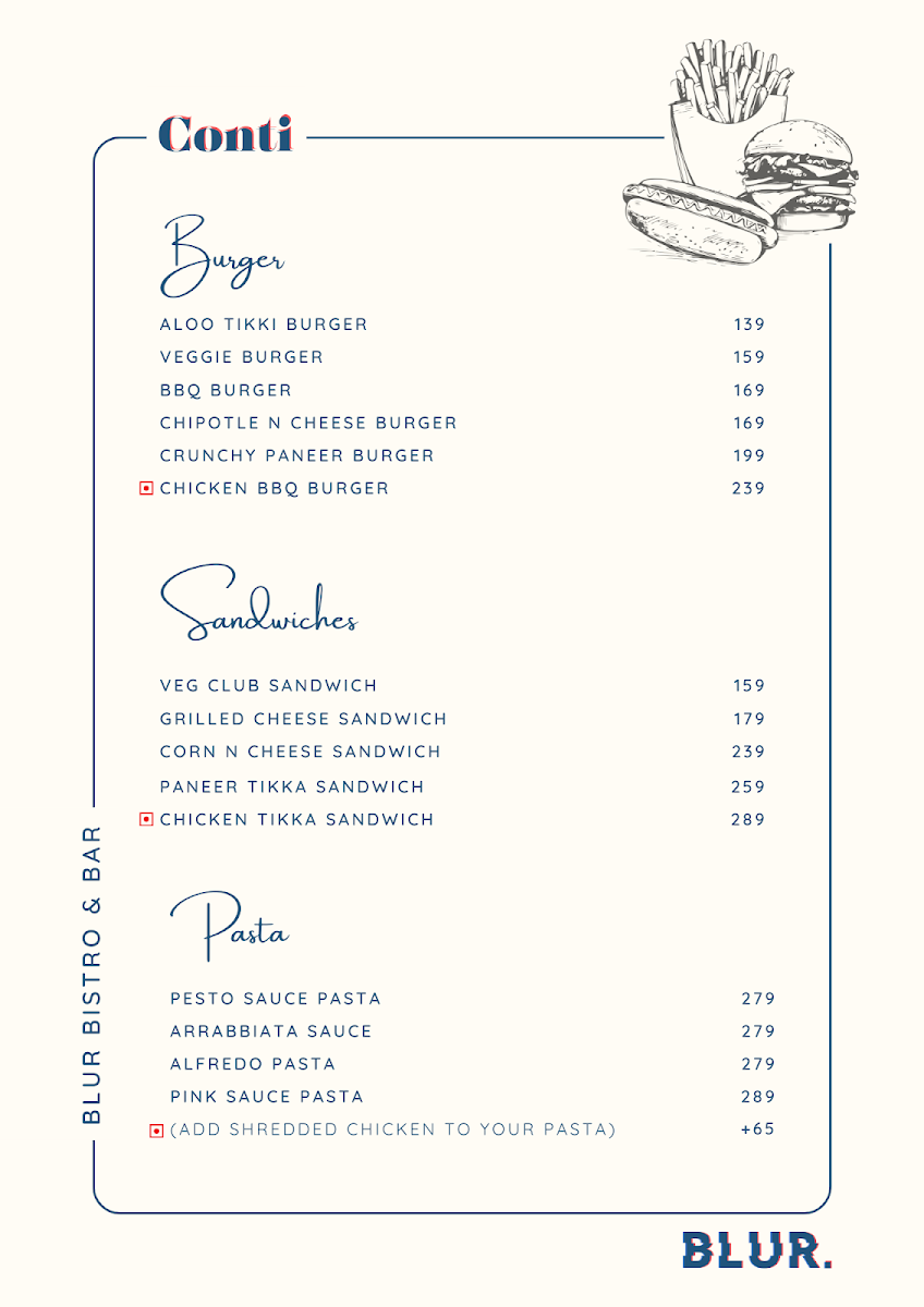 Menu Blur Bistro & Bar-5