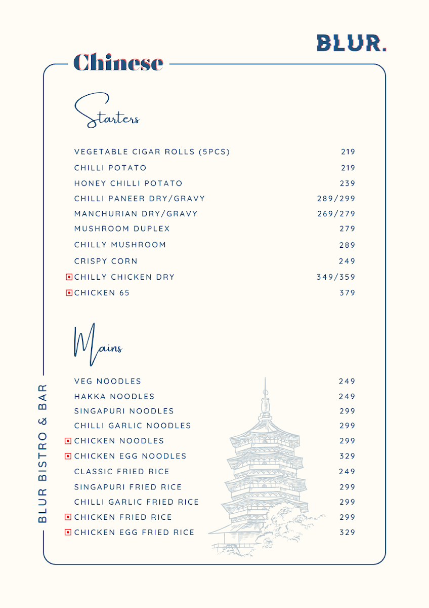 Menu Blur Bistro & Bar-6