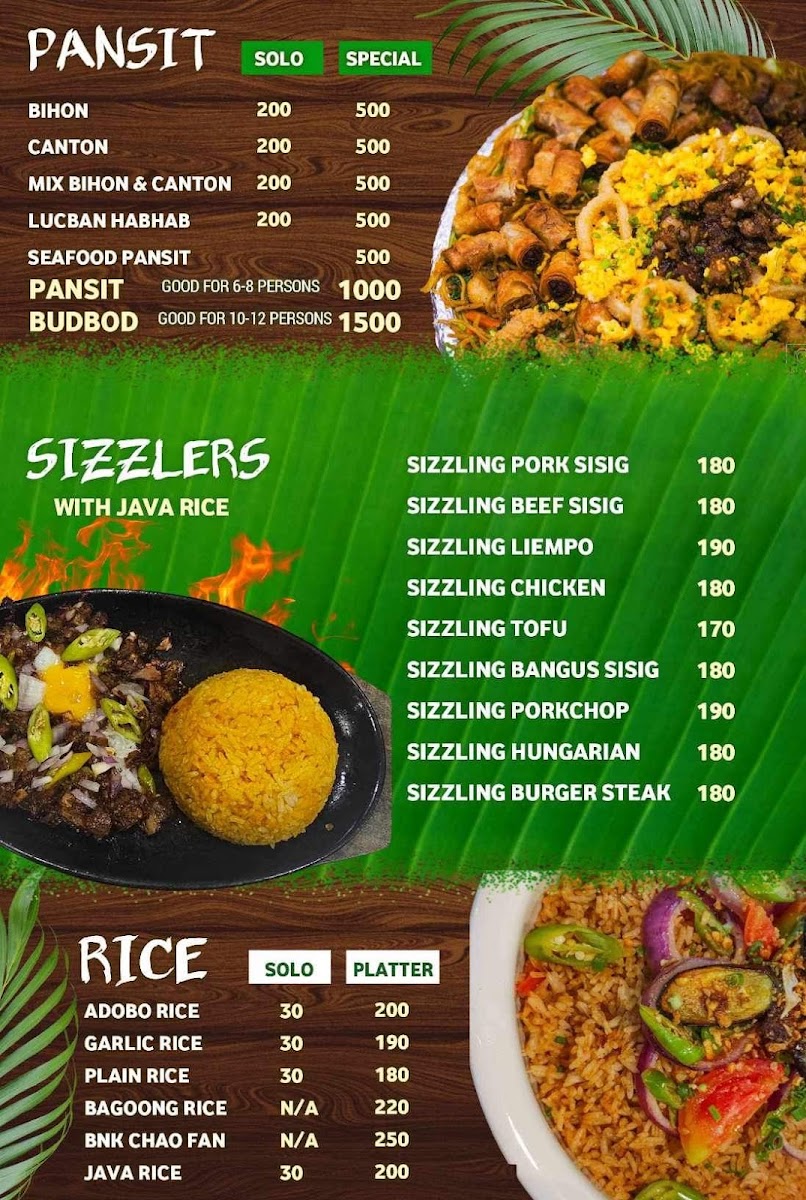 Menu Bnk Cafe & Resto - Budbod Ni Nanay Kaling-5