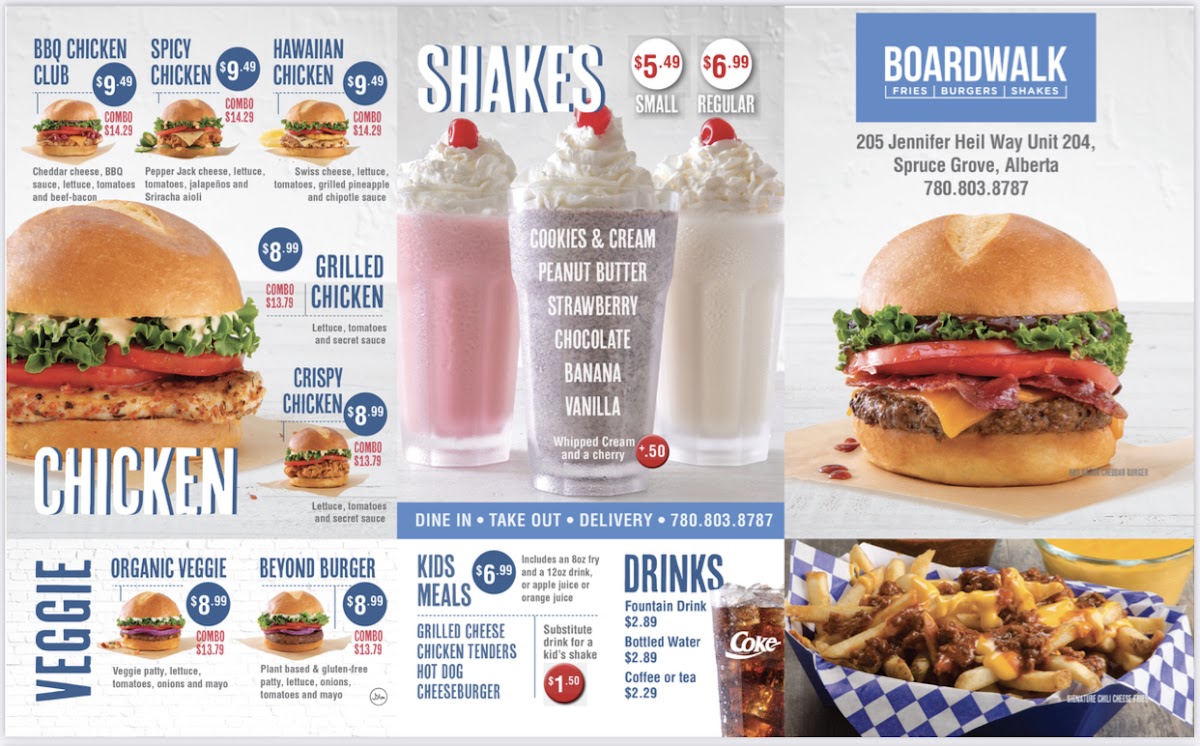 Menu Boardwalk Burgers - Spruce Grove-1