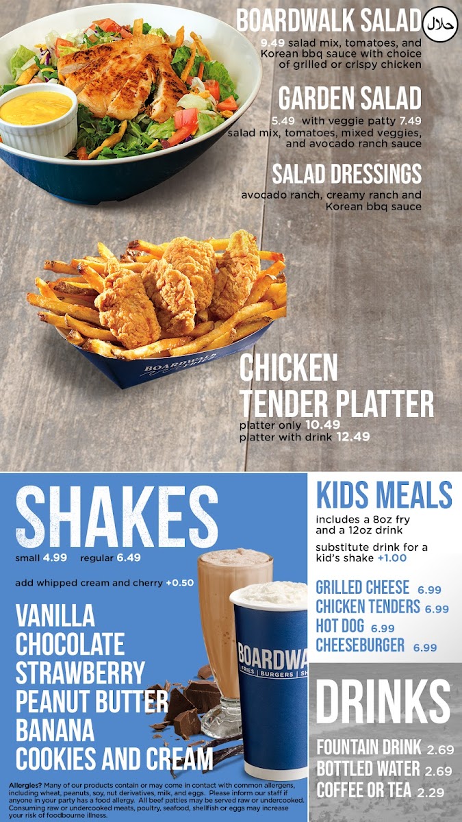 Menu Boardwalk Burgers - Spruce Grove-5