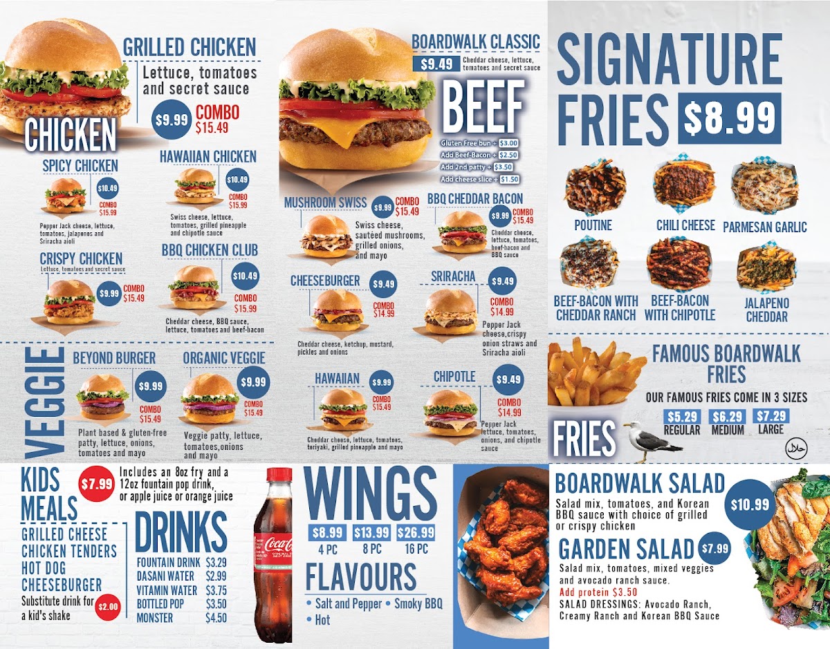 Menu Boardwalk Burgers - Winnipeg-1