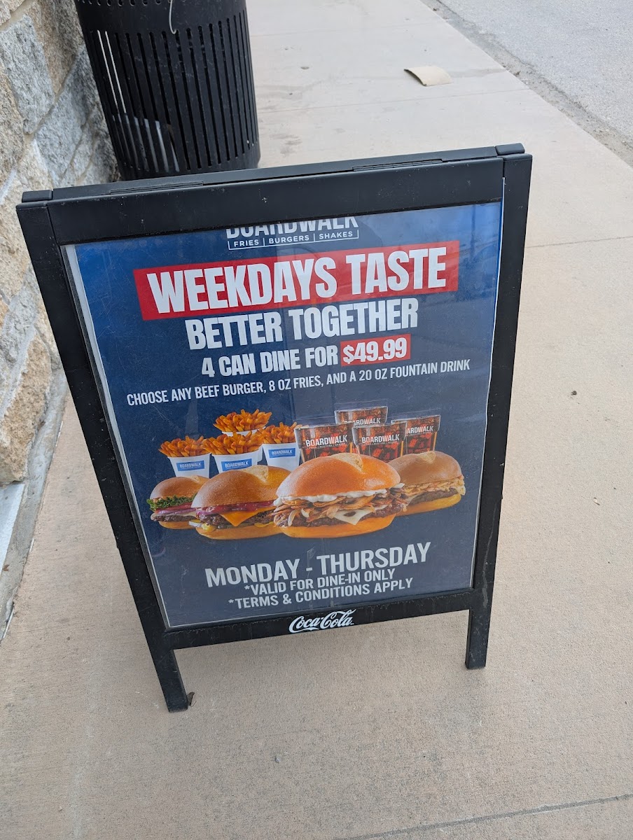 Menu Boardwalk Burgers - Winnipeg-5