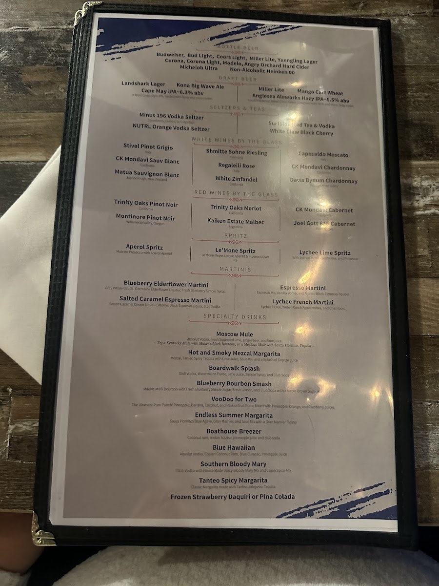 Menu Boathouse Restaurant-5