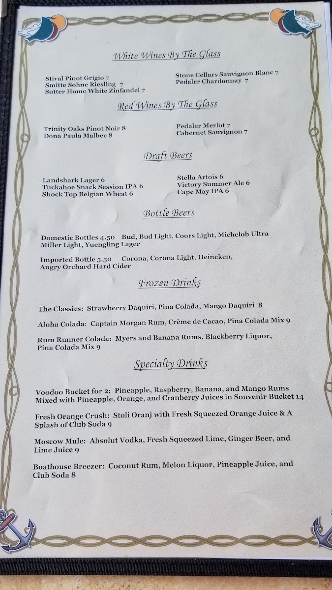 Menu Boathouse Restaurant-7
