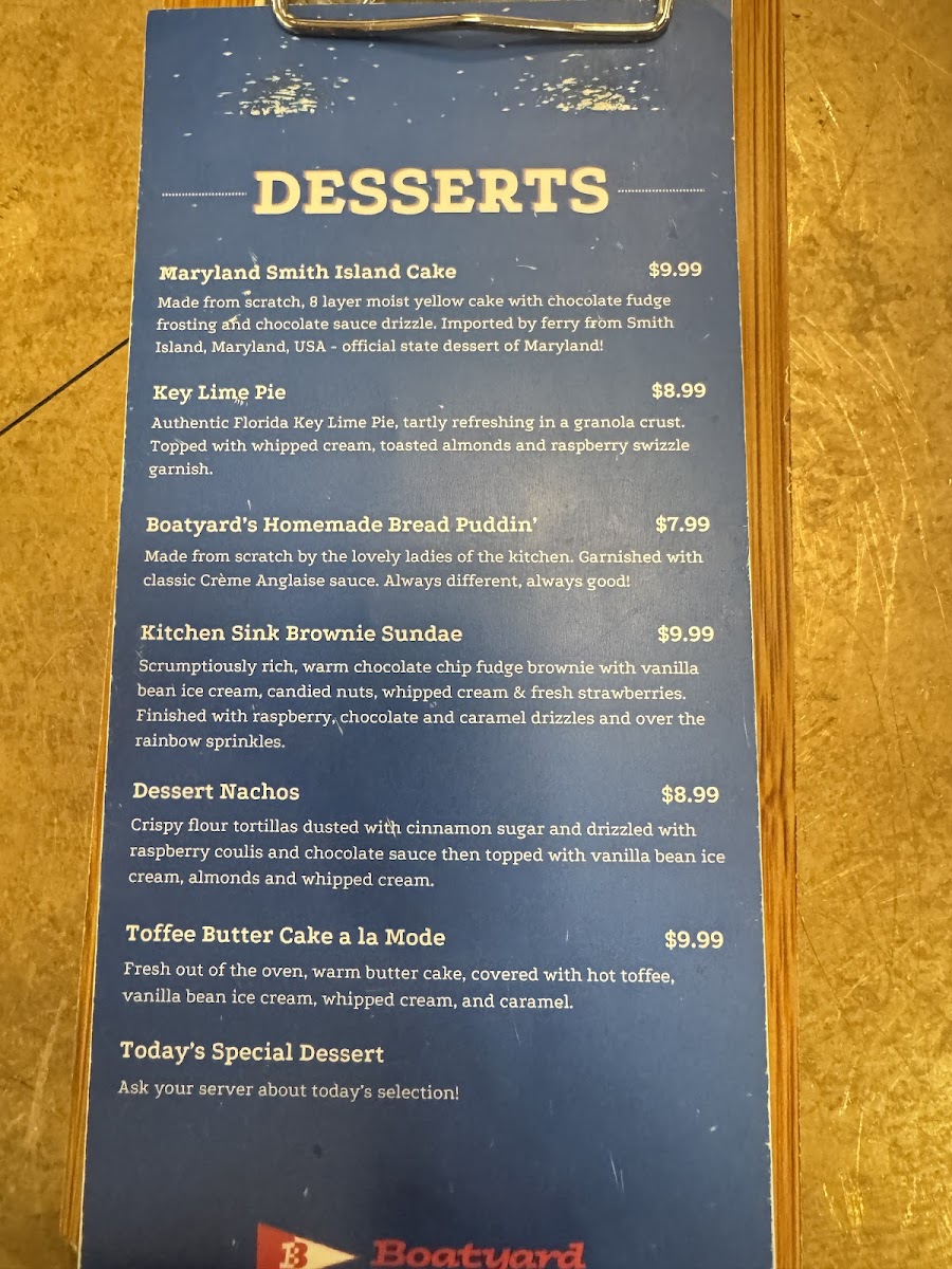 Menu Boatyard Bar & Grill-2