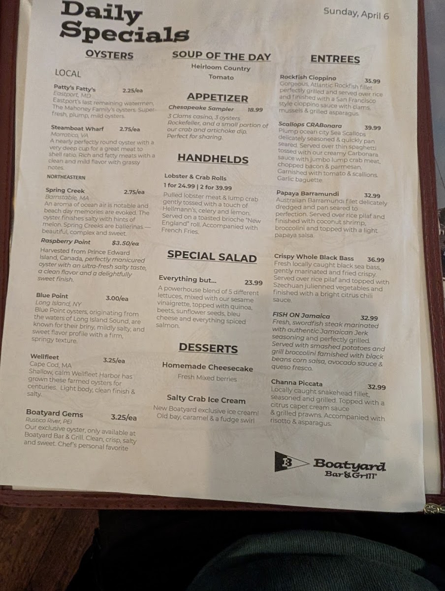 Menu Boatyard Bar & Grill-6