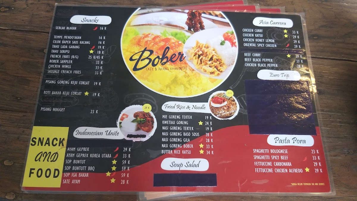 Menu Bober Cafe & Ruang Komunitas-10
