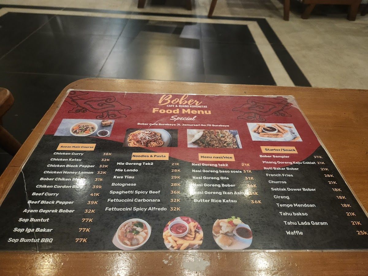 Menu Bober Cafe & Ruang Komunitas-4