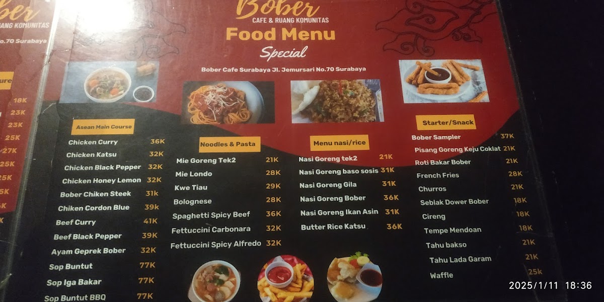 Menu Bober Cafe & Ruang Komunitas-7