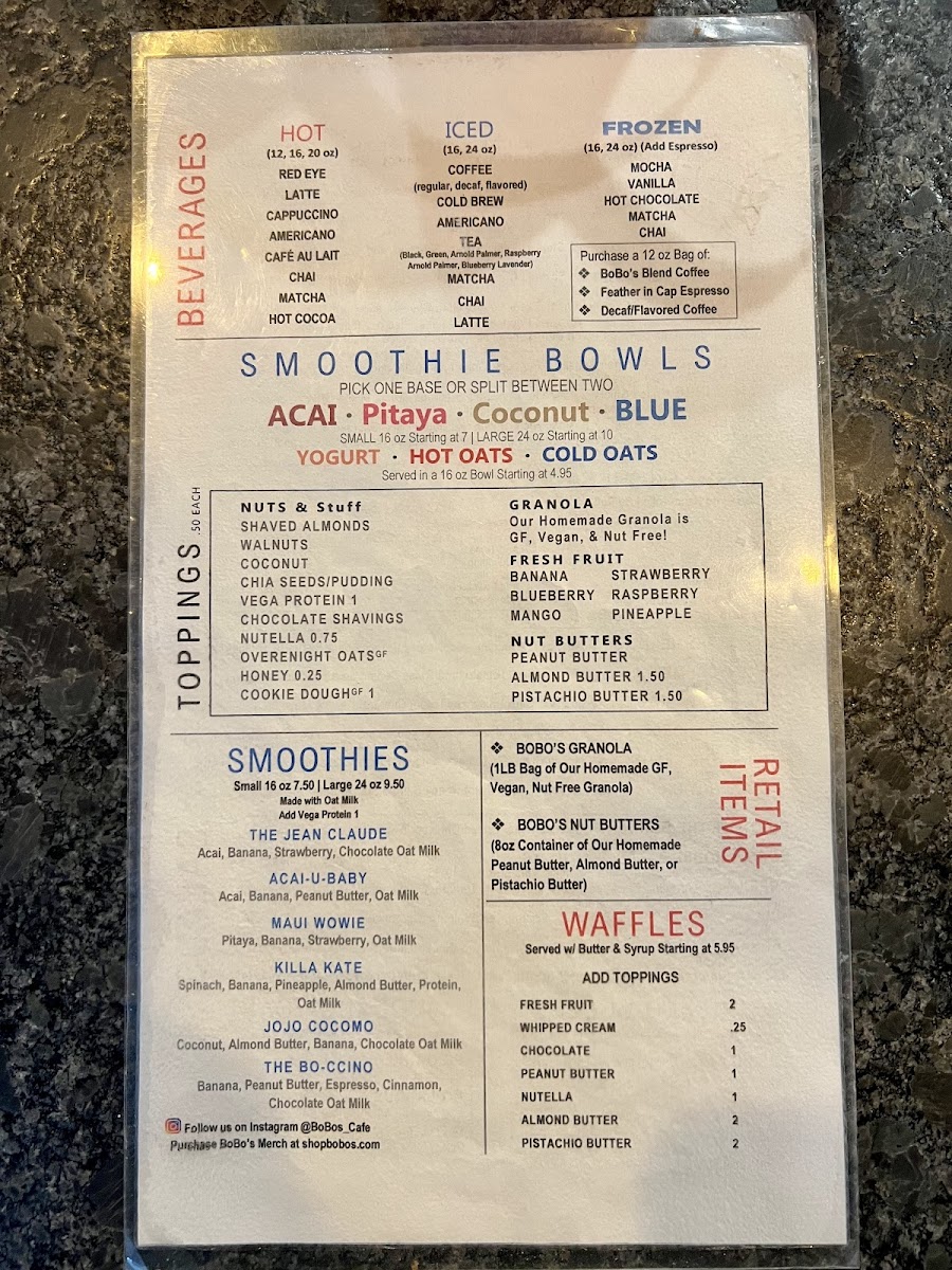 Menu Bobo's Cafe-2