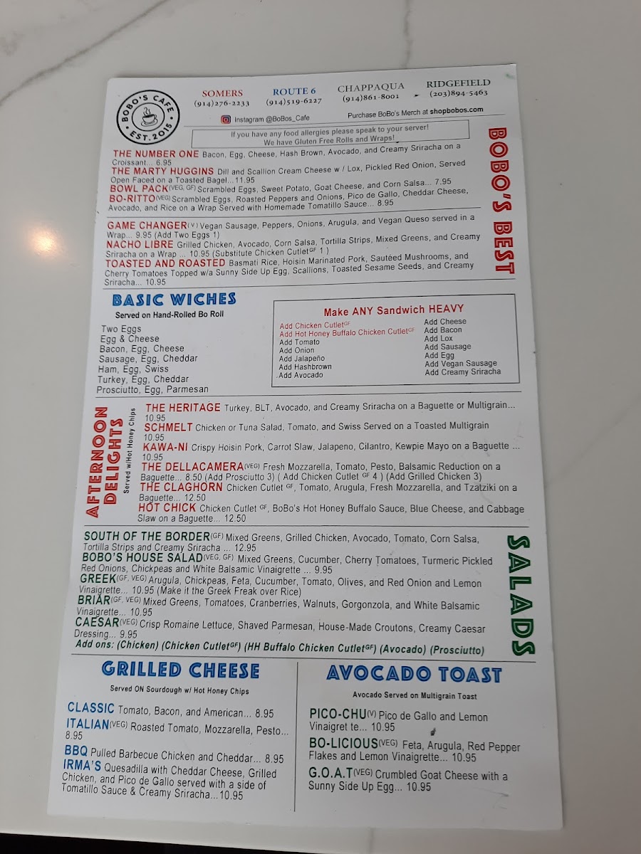 Menu Bobo's Cafe-3