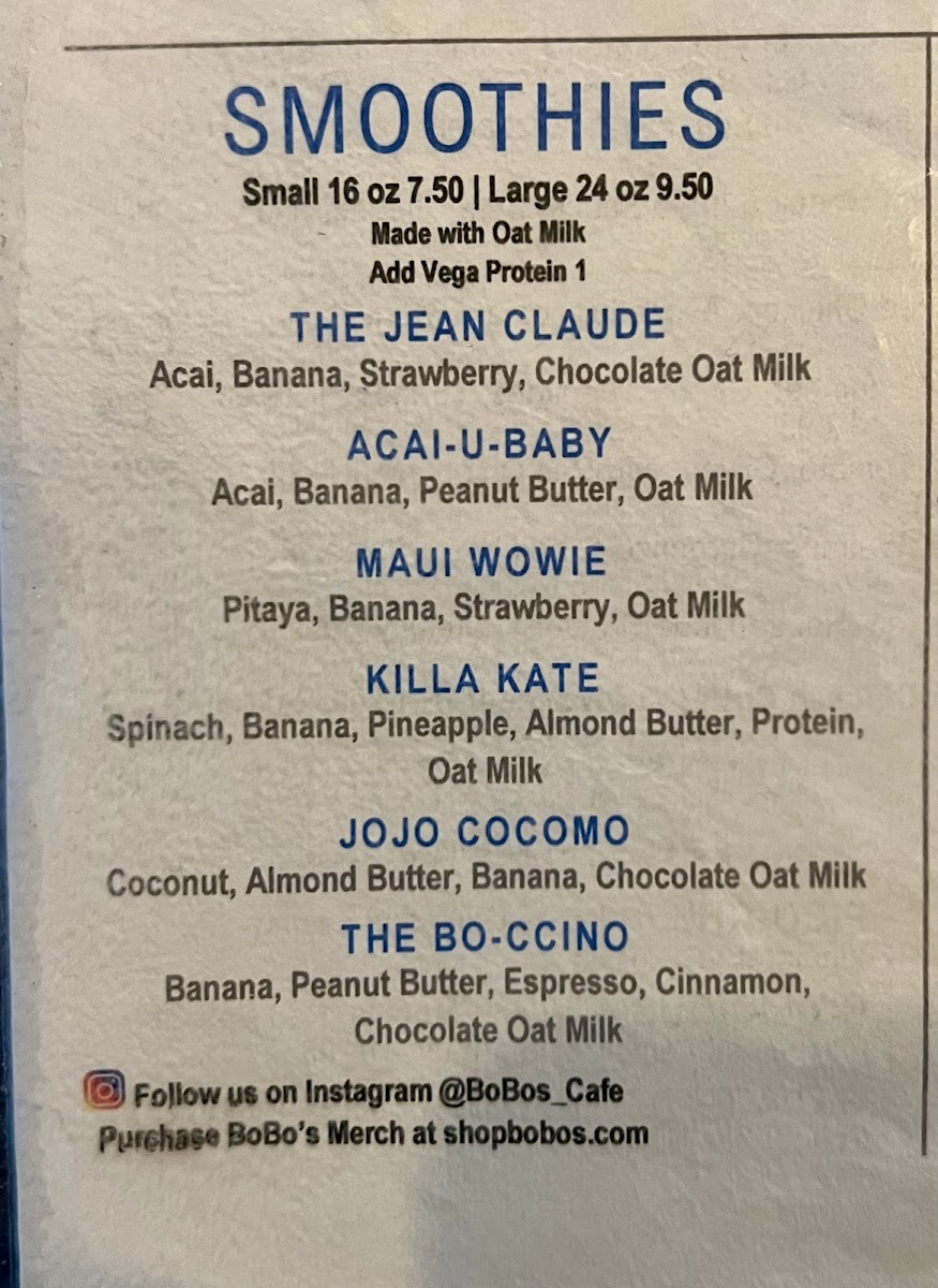 Menu Bobo's Cafe-7