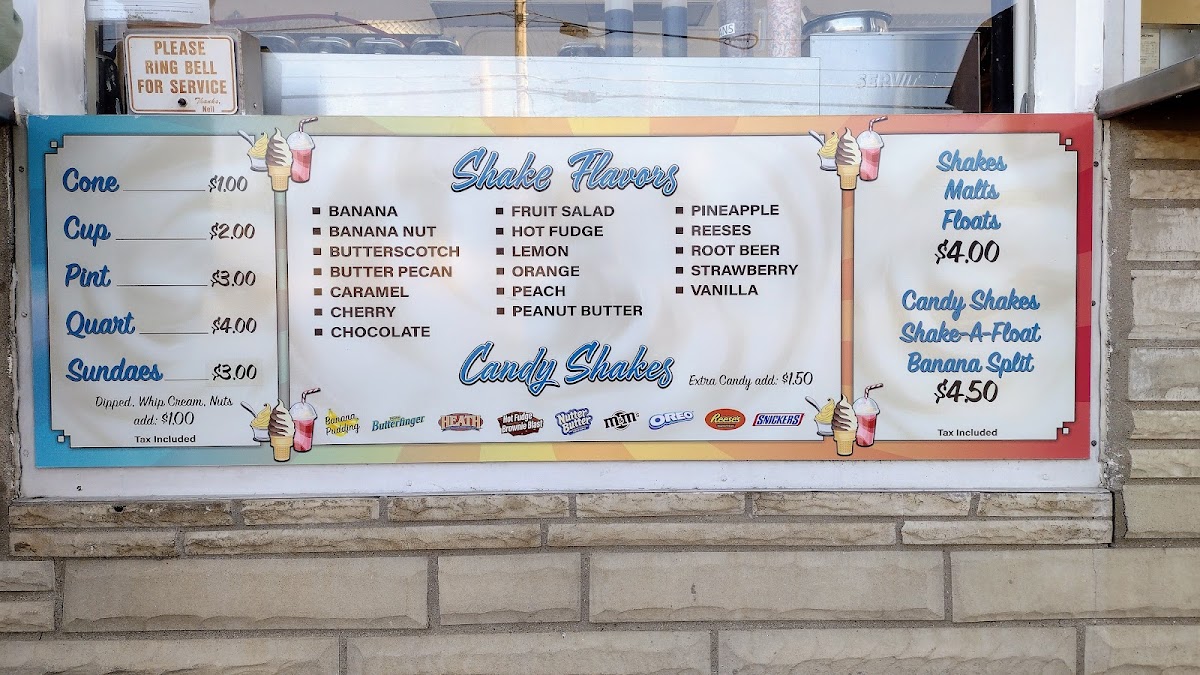 Menu Bob's Drive-In Restaurant-1