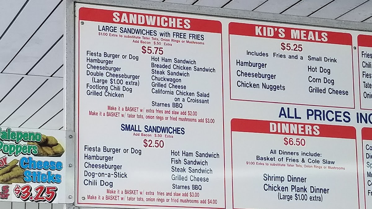 Menu Bob's Drive-In Restaurant-10