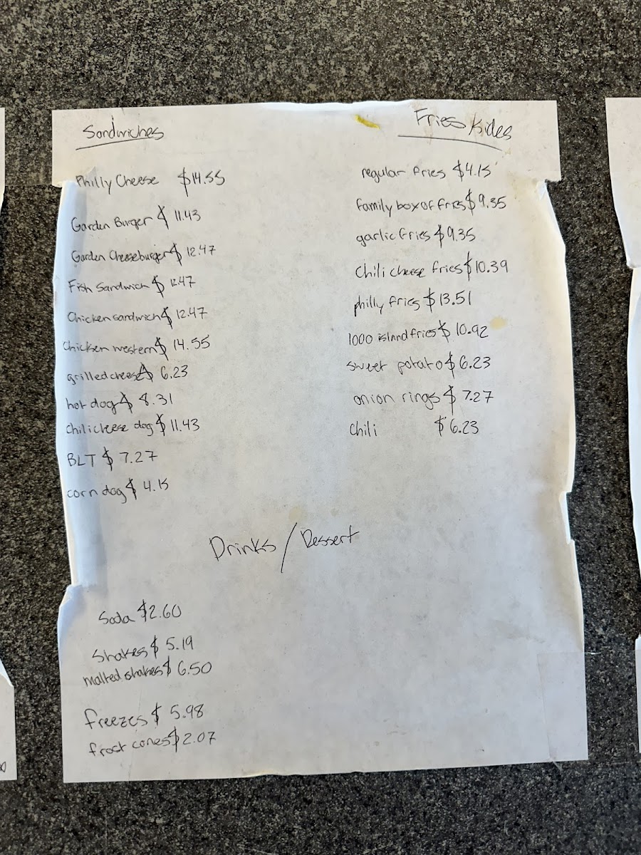 Menu Bob's Giant Burgers-1
