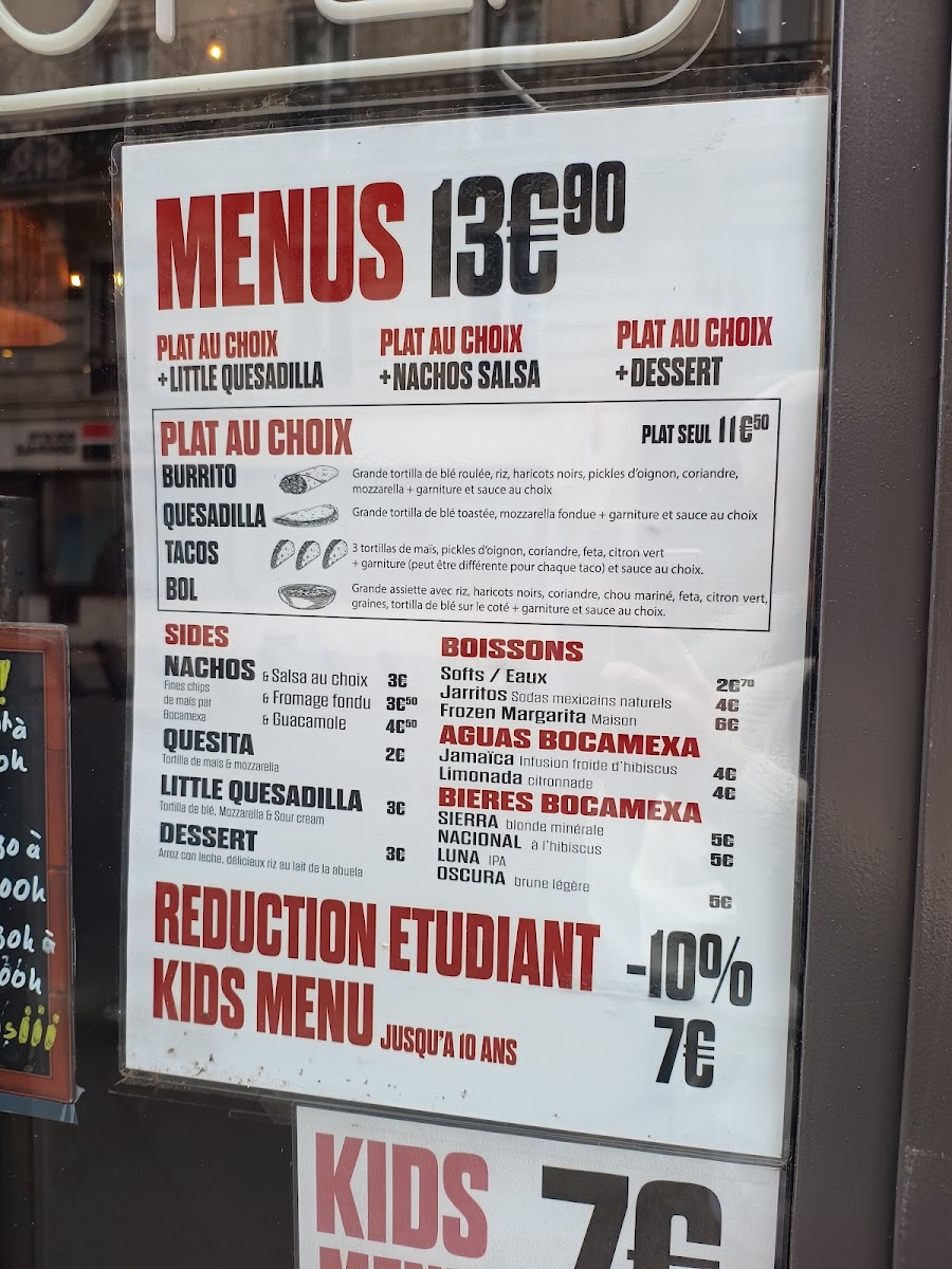 Menu Bocamexa Oberkampf - Restaurant Mexicain-2