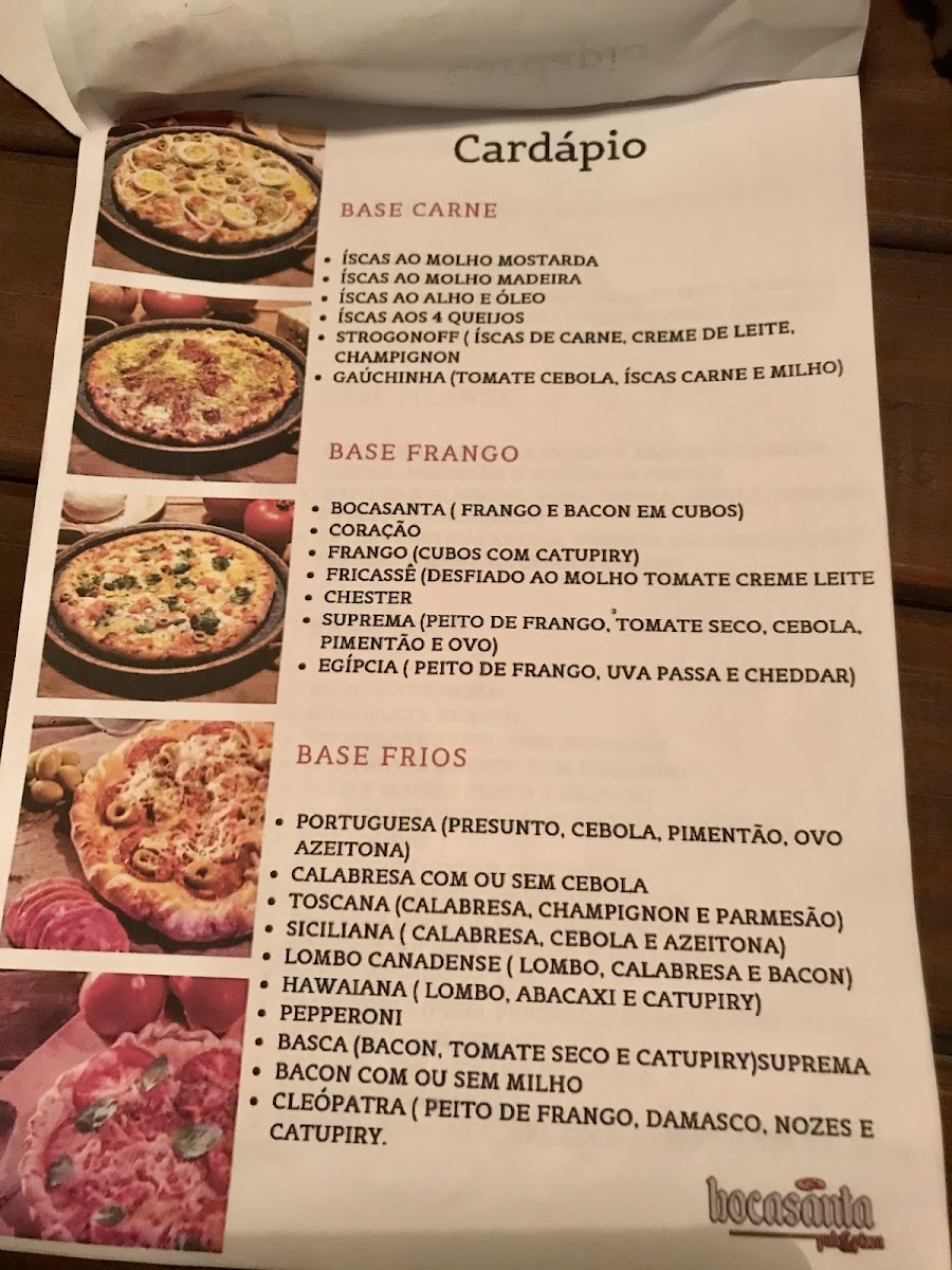 Menu Bocasanta Pub E Pizza-1