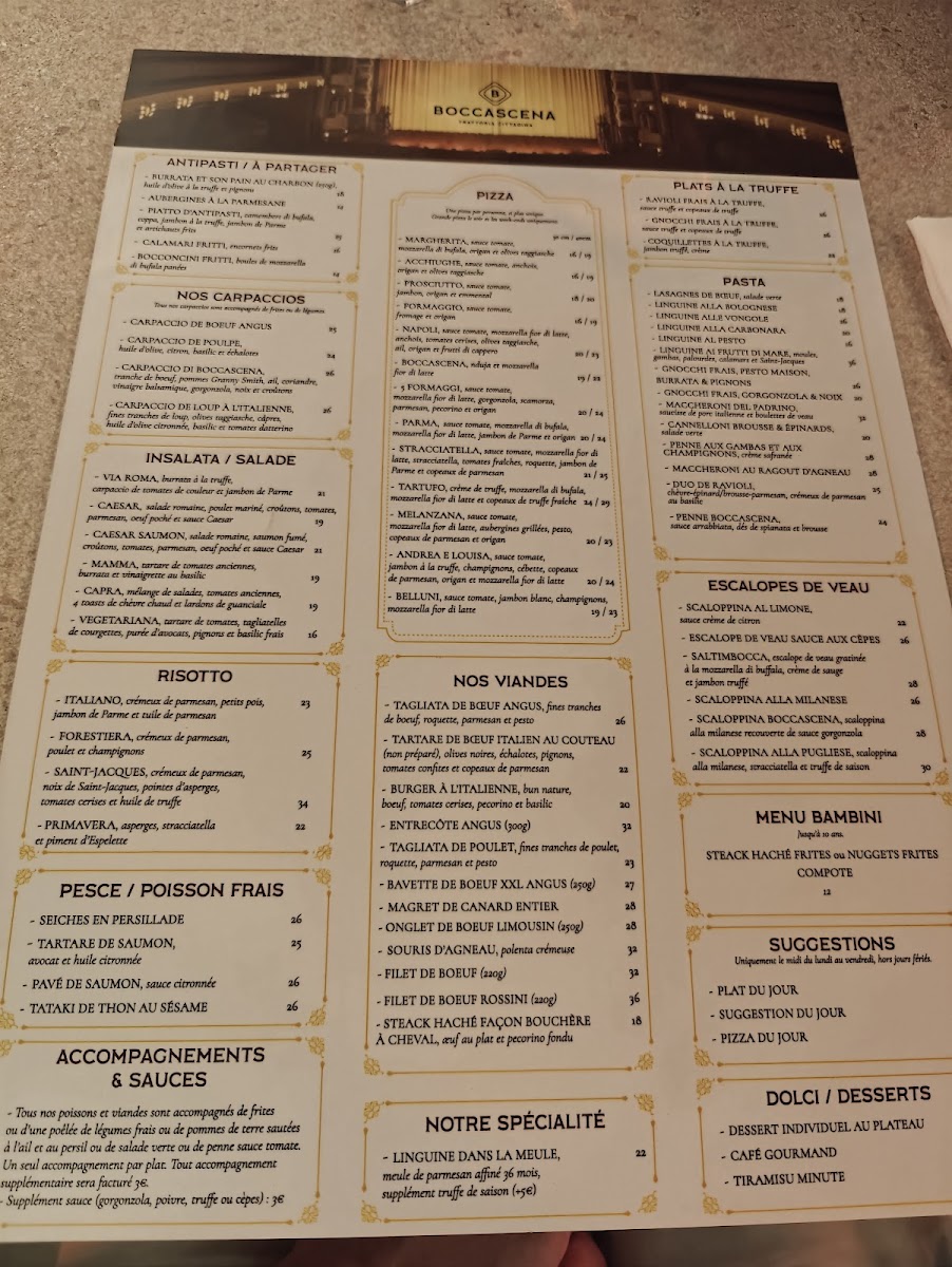 Menu Boccascena - Restaurant Italien Marseille-2