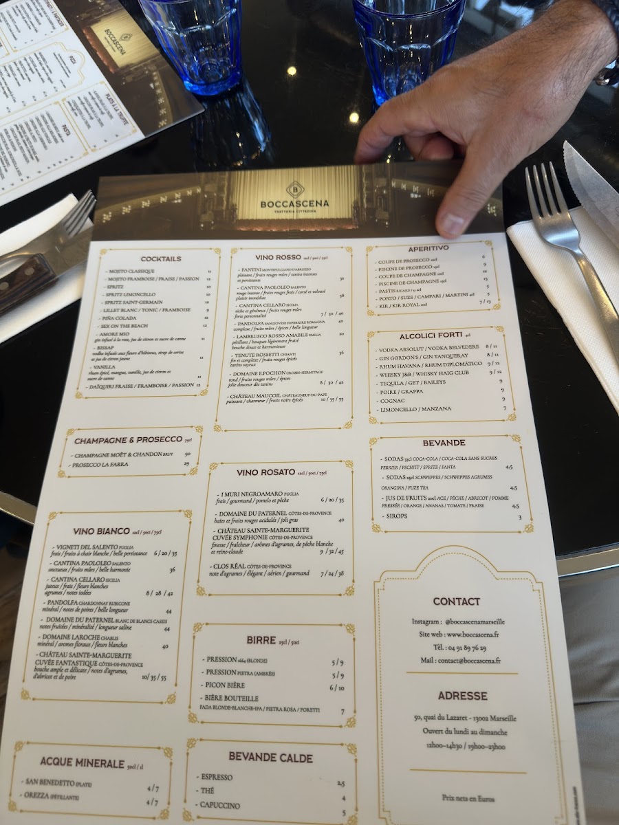 Menu Boccascena - Restaurant Italien Marseille-5