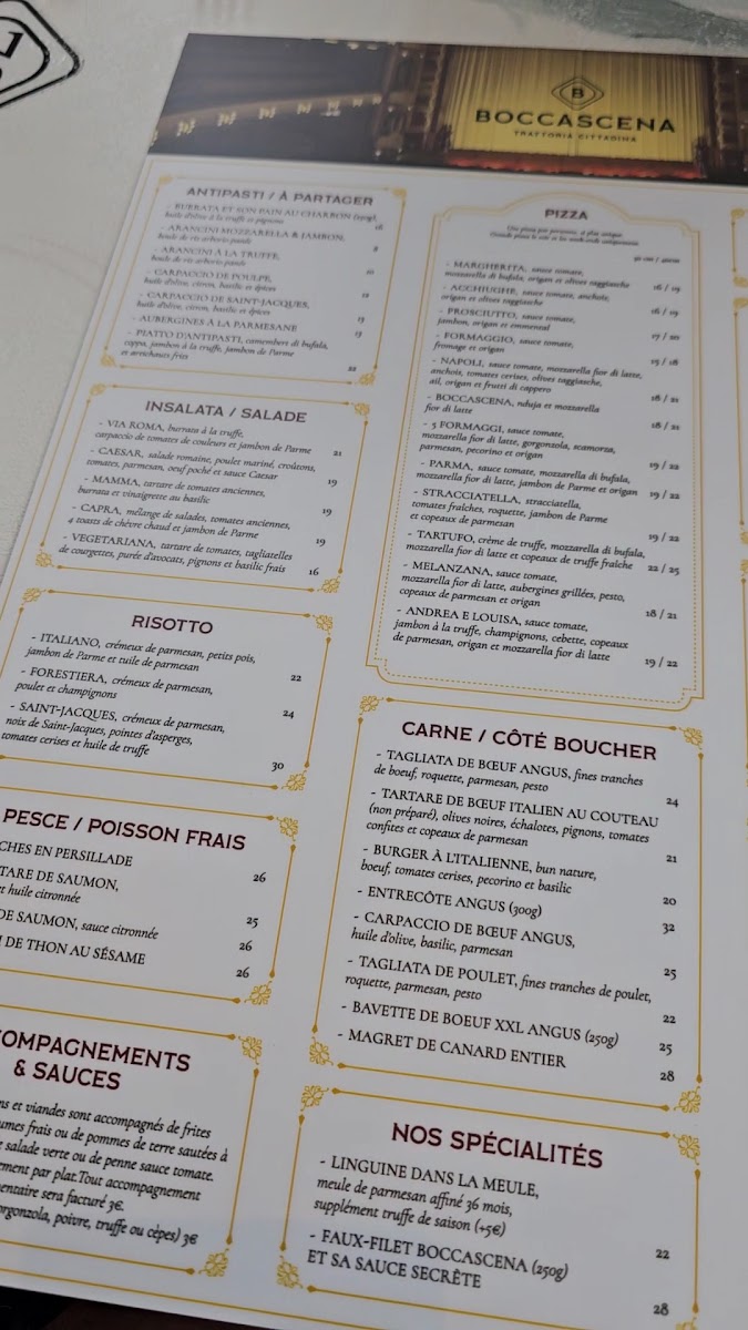 Menu Boccascena - Restaurant Italien Marseille-7