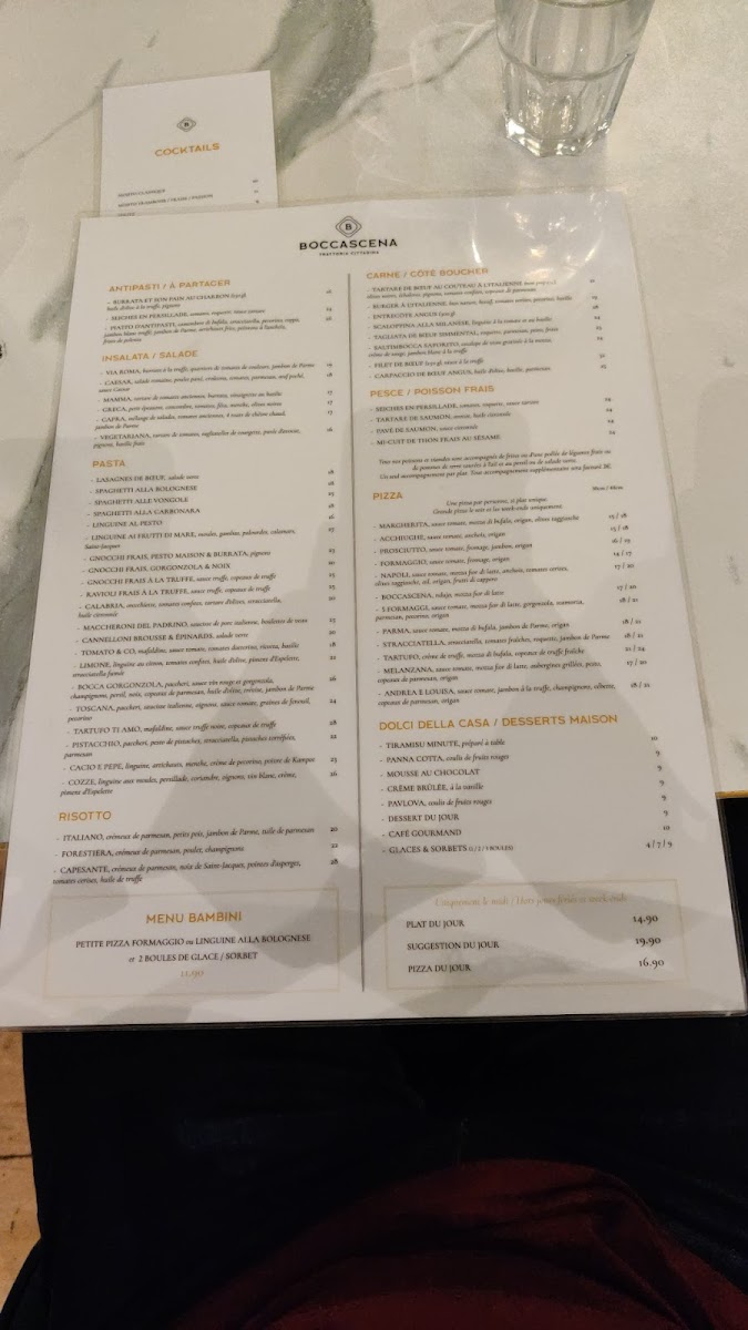 Menu Boccascena - Restaurant Italien Marseille-8