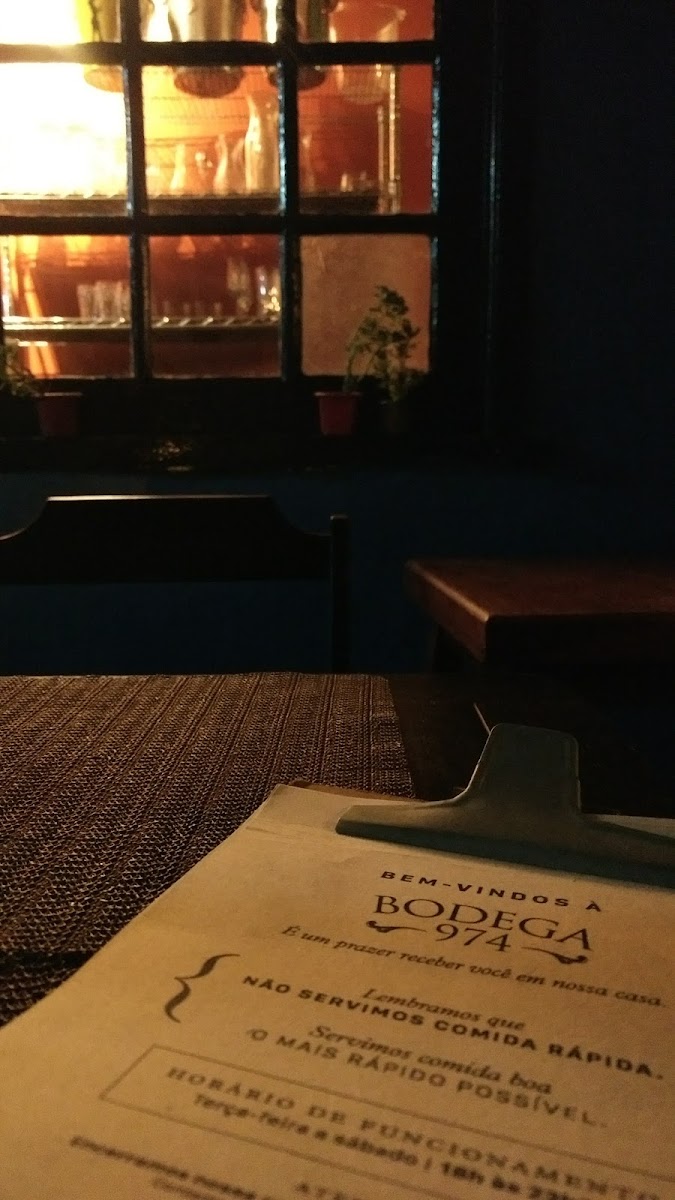 Menu Bodega Da Xv-8