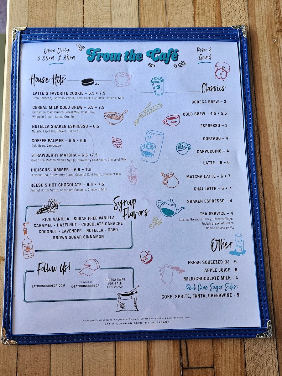 Menu Bodega Mt. Pleasant-3