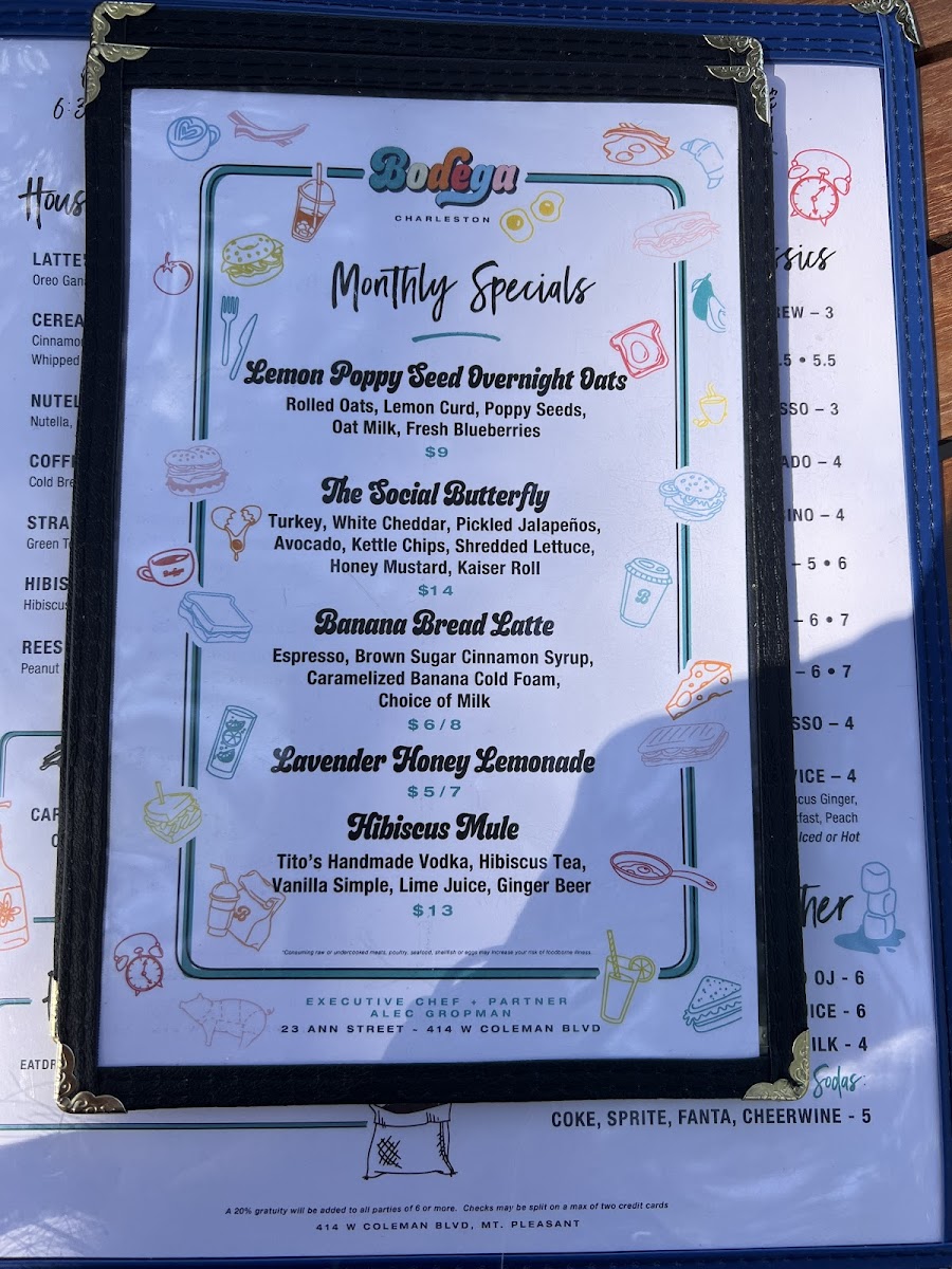 Menu Bodega Mt. Pleasant-4