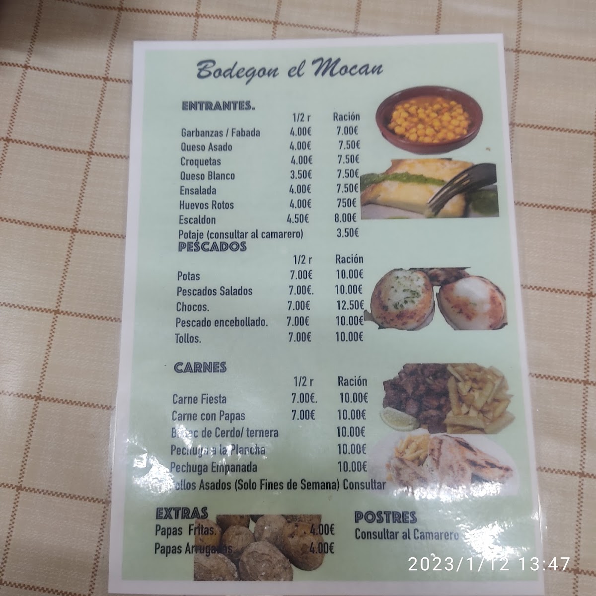 Menu Bodegón El Mocán-2