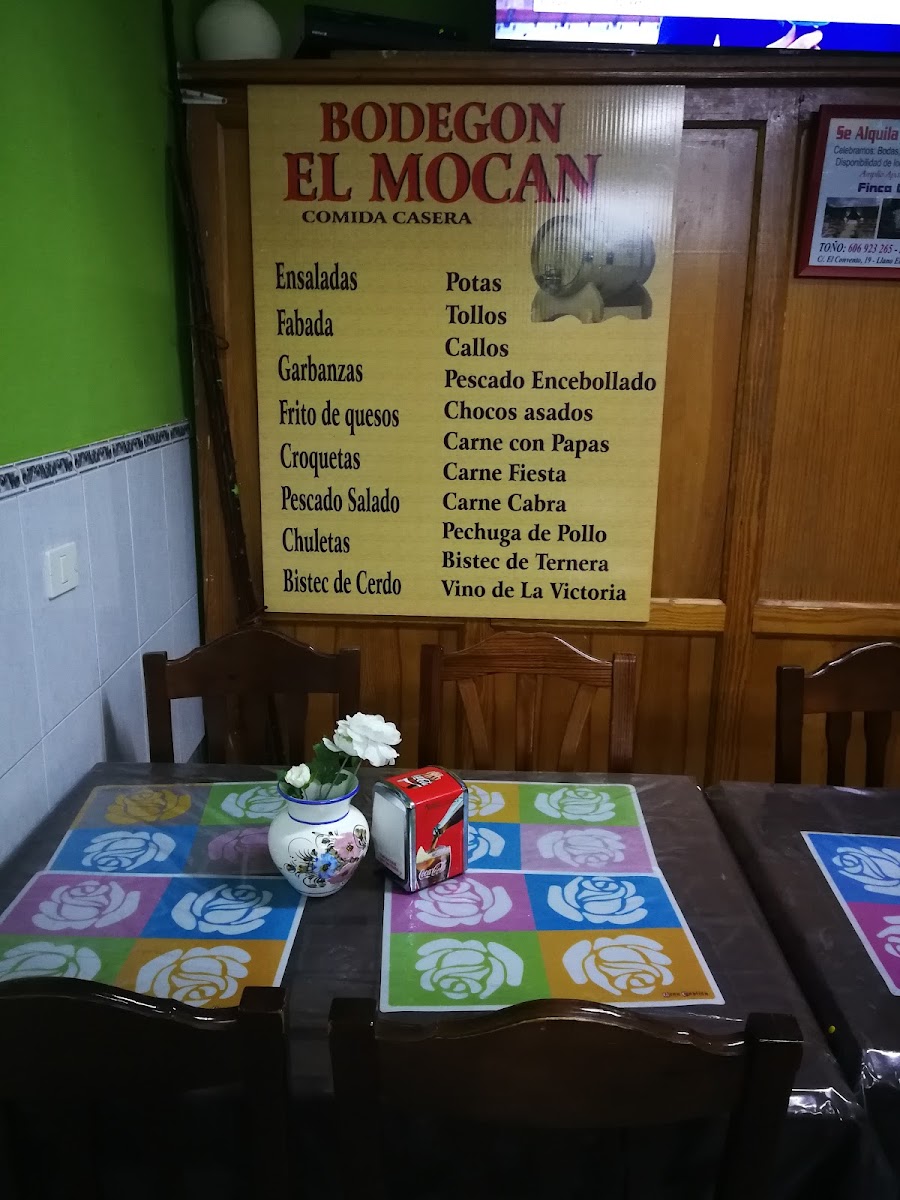 Menu Bodegón El Mocán-5