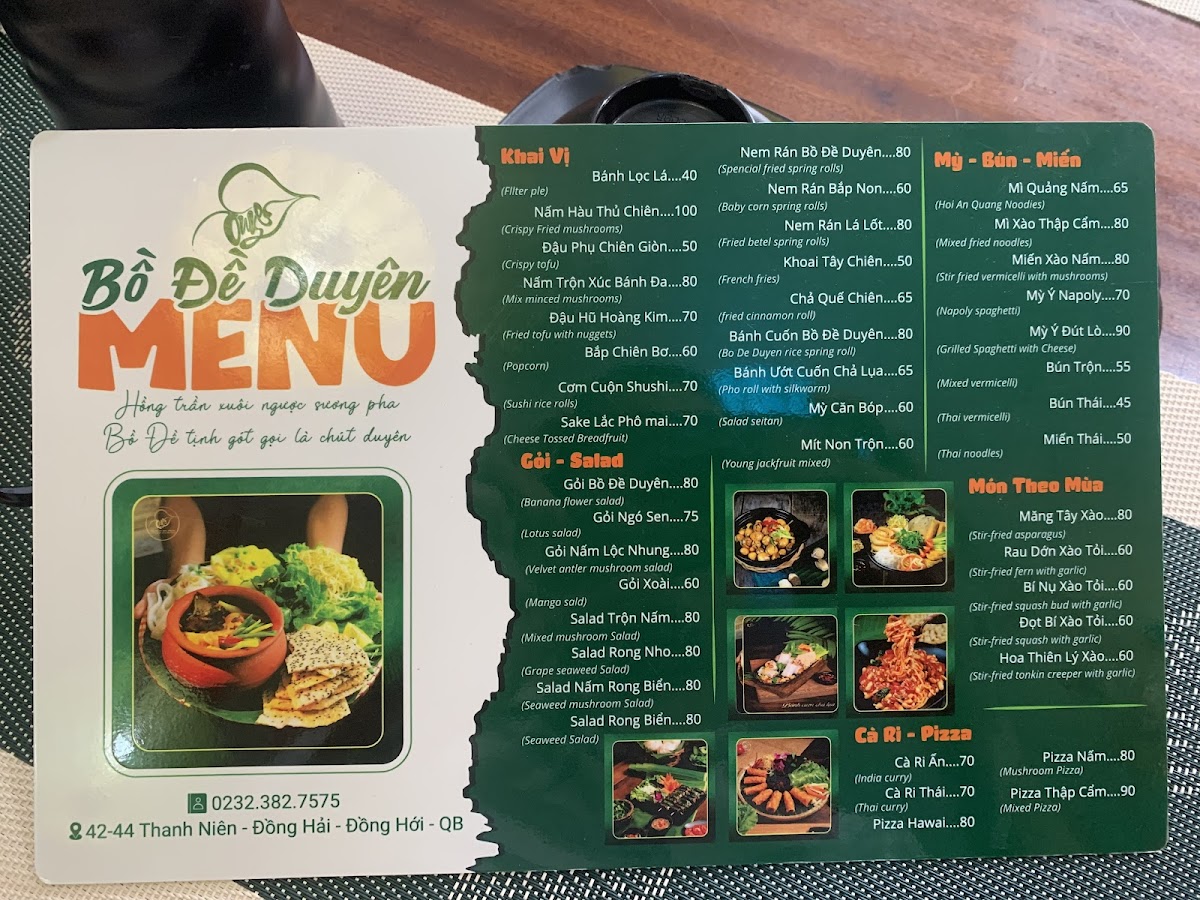 Menu Bodhi Vegetarian Restaurant-2