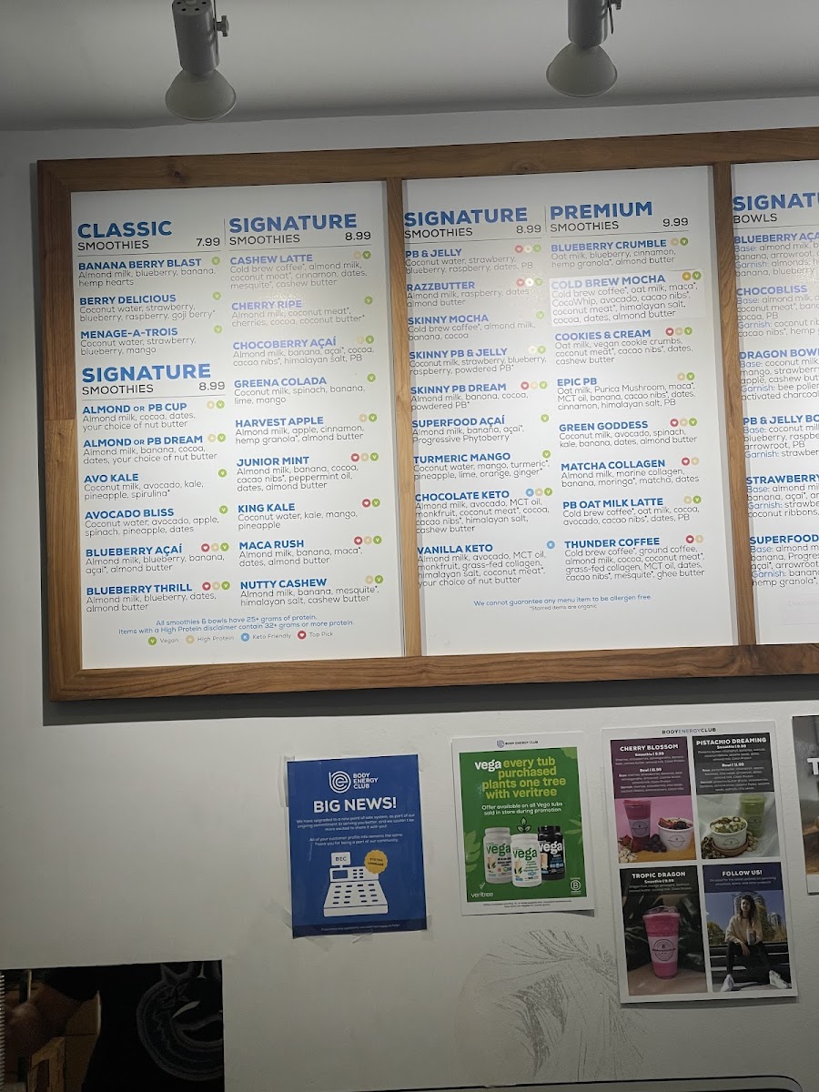 Menu Body Energy Club: Vancouver @ East 3Rd & Ontario-3