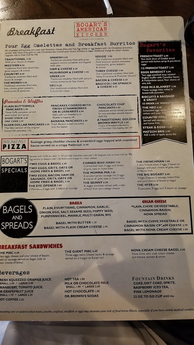 Menu Bogart's American Kitchen-5